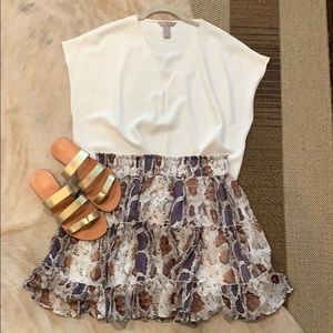 NWT Entro snake print skirt